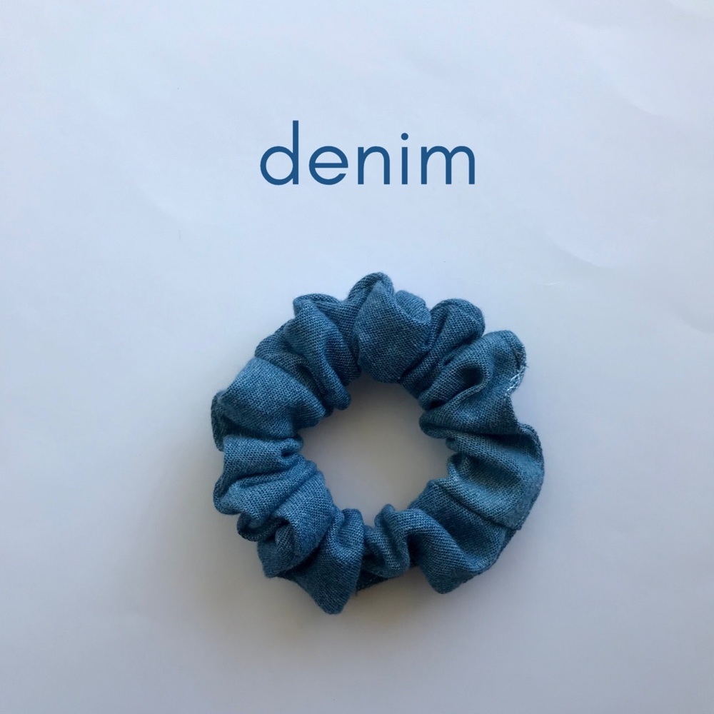 Handmade Denim Scrunchie